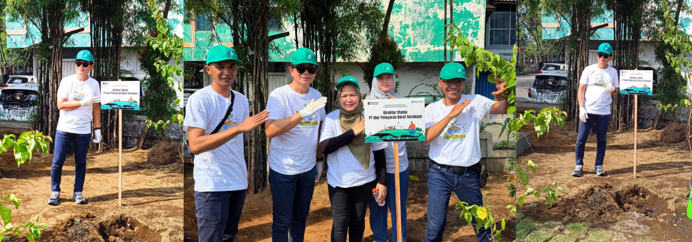 Kegiatan  Penanaman  Pohon  Ruas  Jalan  Laksda  M.  Natsir  dalam  Rangka Program Penghijauan Pelabuhan Tanjung Perak